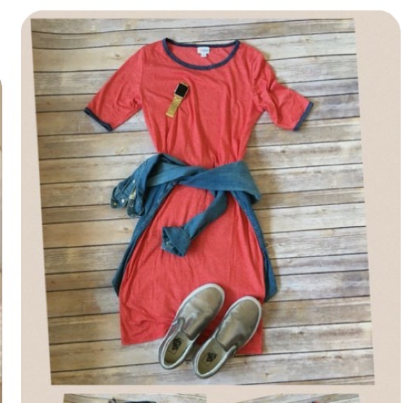 NEW LuLaRoe Julia Print Pullover Dress Size XS - Picture 12 of 14